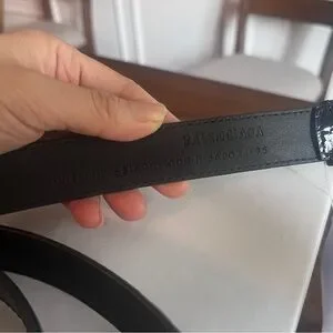 NWT Balenciaga bb logo buckle croc embossed patent leather belt size 95 Balenciaga | Accessories | Nwt Balenciaga Bb Logo Buckle  main image 4